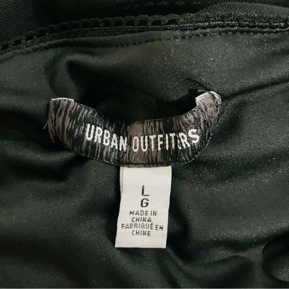 Y2K Urban Outfitters Ruched Black Pink Bow Top Coquette Girl 00’s Gossip Girl L - Picture 7 of 8